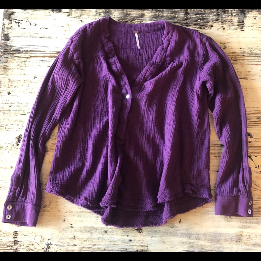 Free People Purple Top